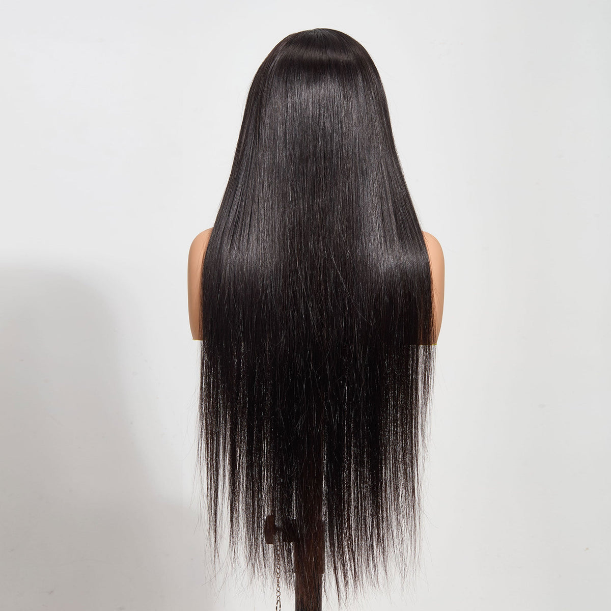 StariaHair 13"x4" Straight 150% Transparent Lace Frontal Wig #1B