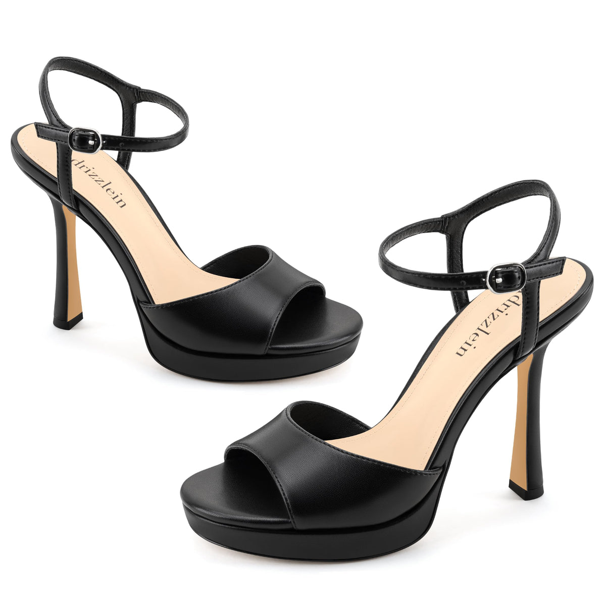 Adrizzlein Platform Heels for Women Stiletto High Heels Sandals-gold 8.5Adrizzlein Platform Heels for Women Stiletto High Heels Sandals-gold 8.5