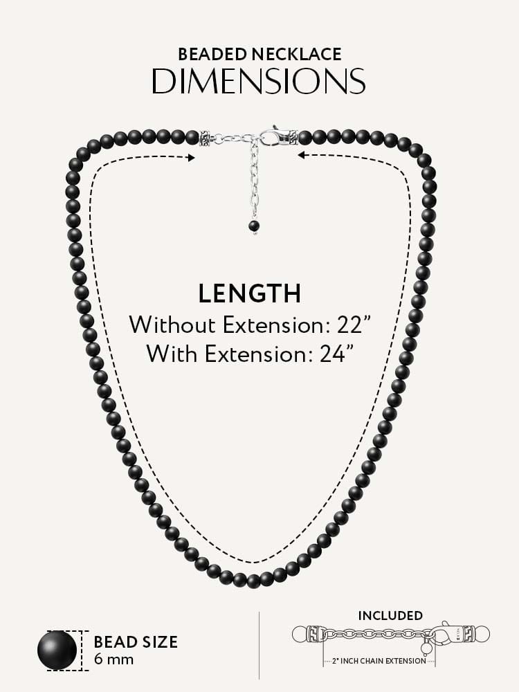 Black Onyx Beaded Necklace