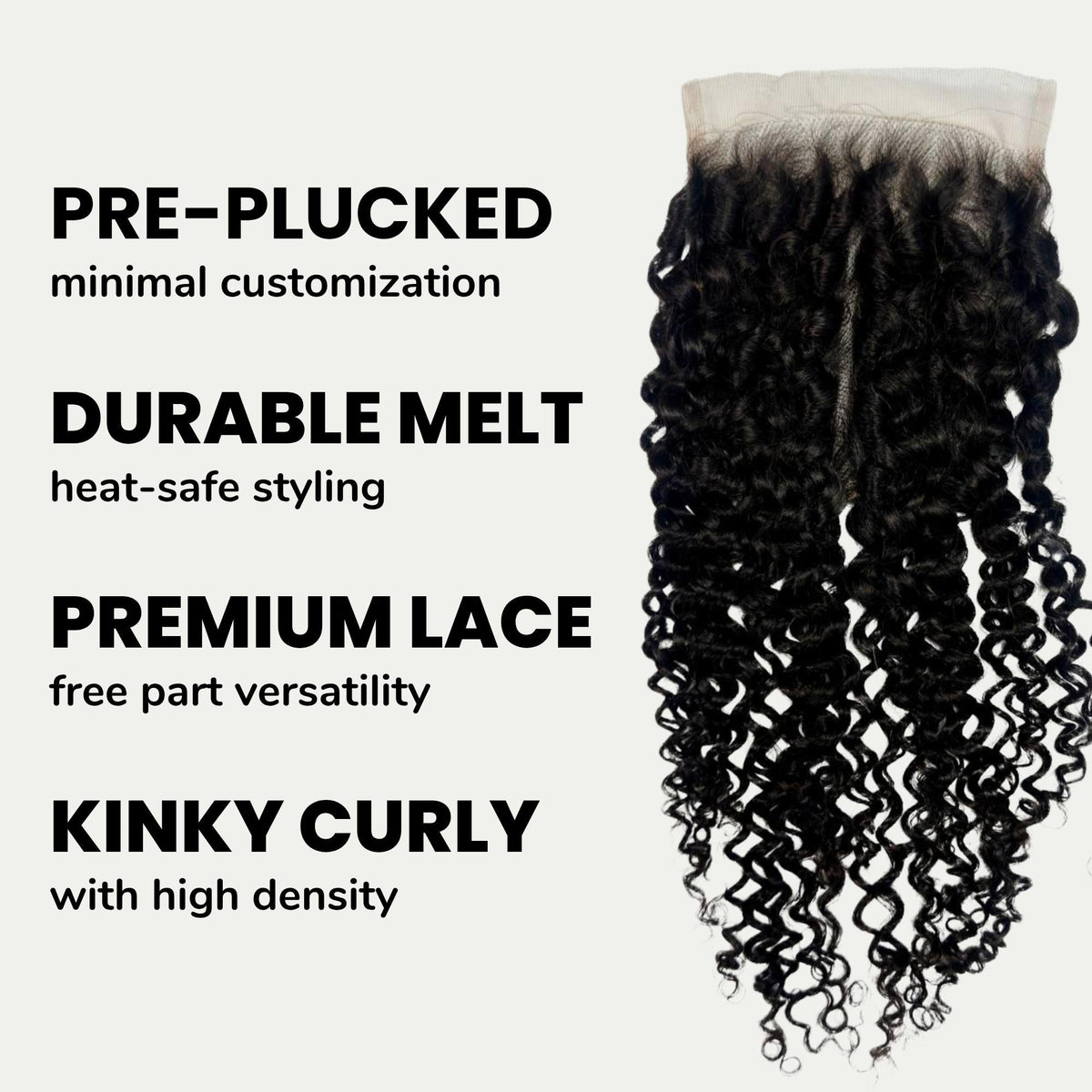 Kinky Curly 5x5 HD Lace Human Hair Closure