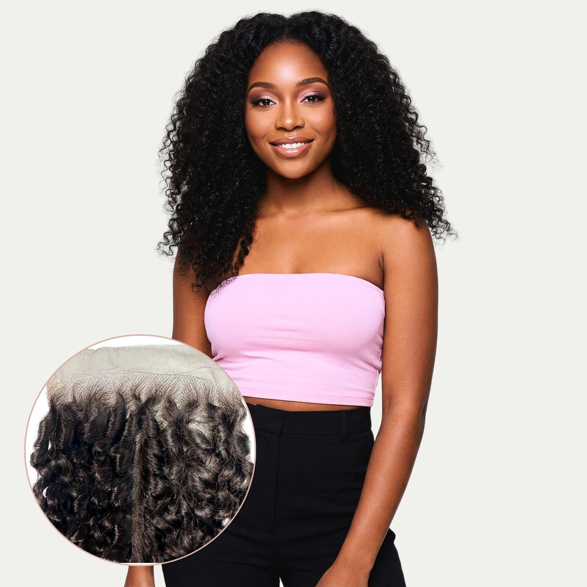 Kinky Curly 5x5 HD Lace Human Hair Closure