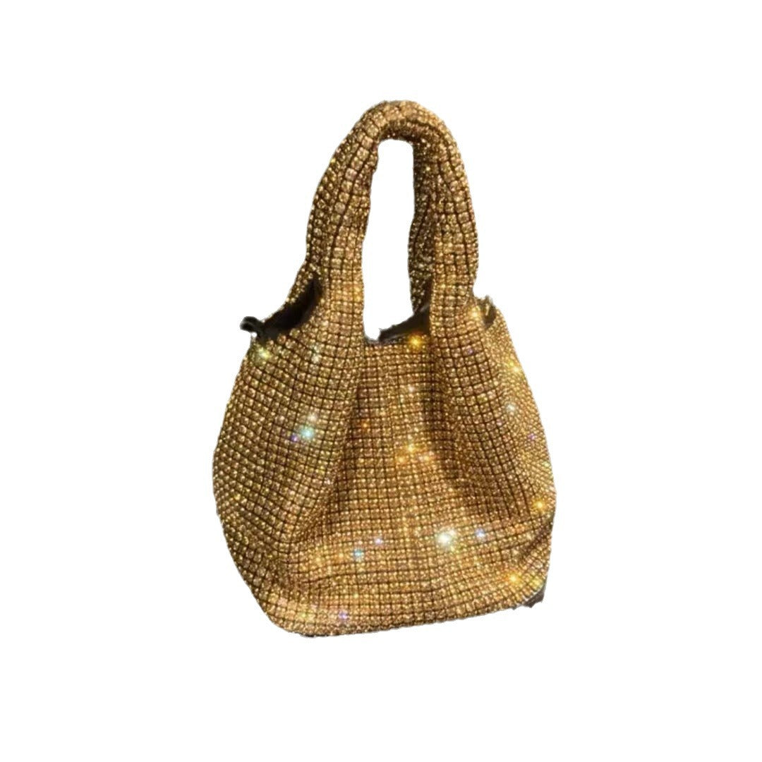 Women's Stylish Diamond Vest Shiny Chain Handbags
