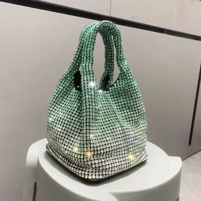 Women's Stylish Diamond Vest Shiny Chain Handbags