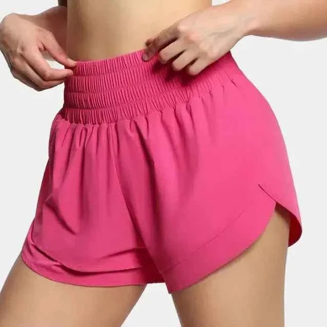 Women’s High Waisted Running Shorts with Pocket