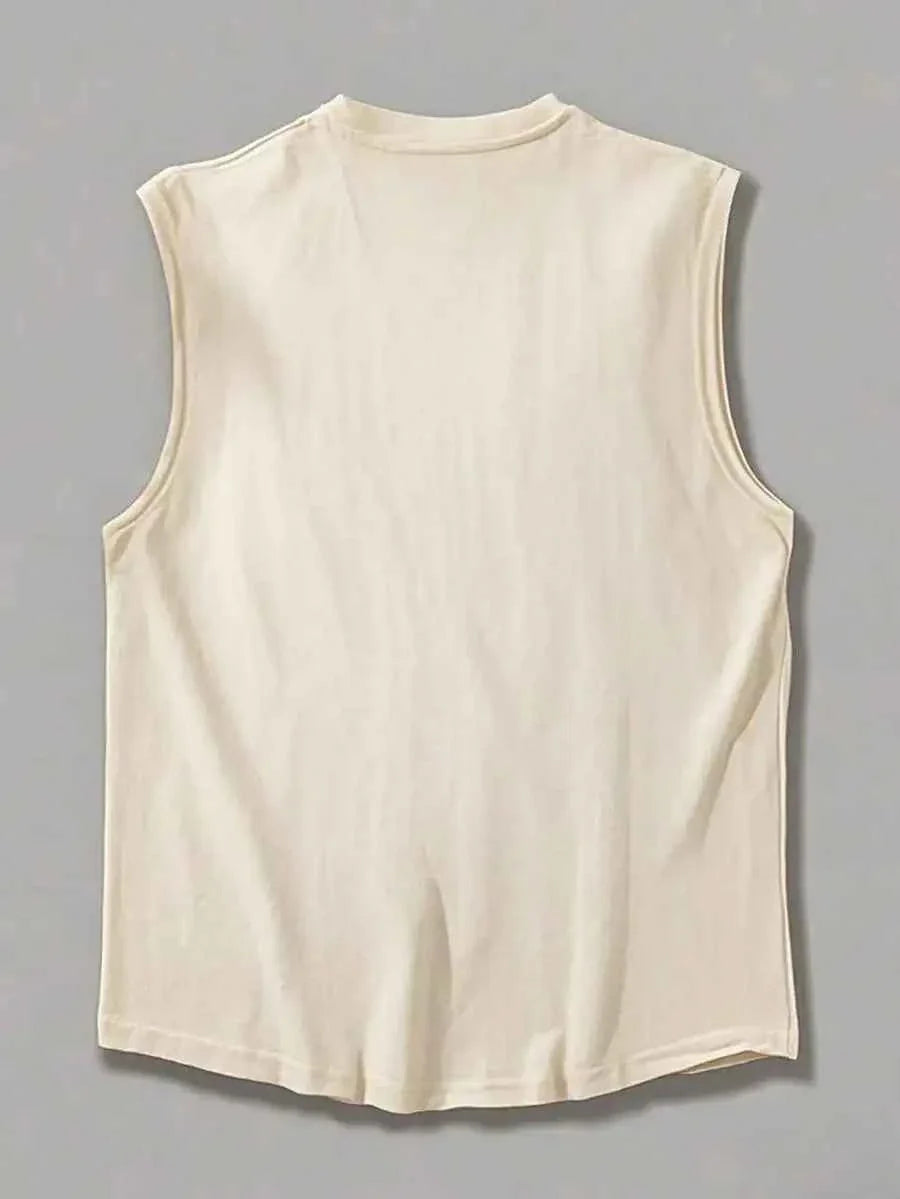 Men’s Casual Slogan Graphic Tank Top
