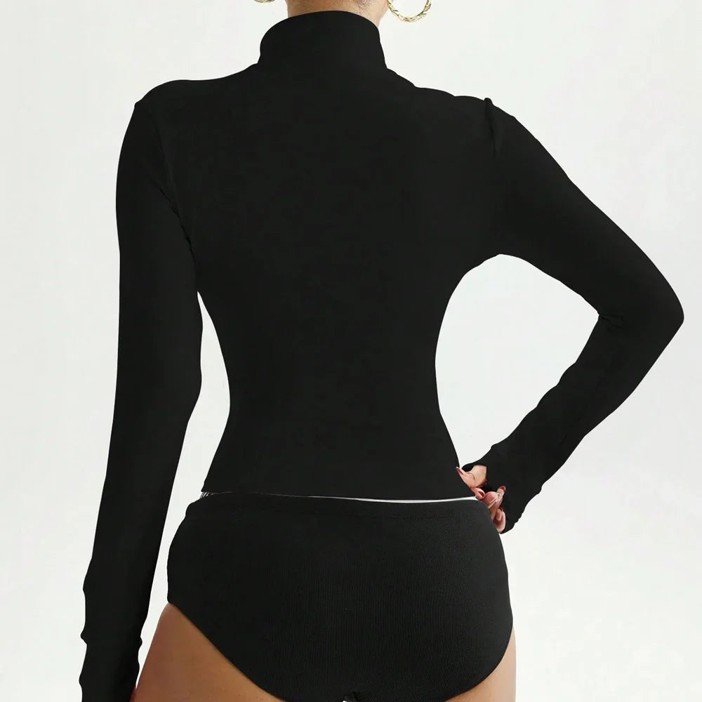 Women’s Seamless Long Sleeve Zip Yoga Jacket