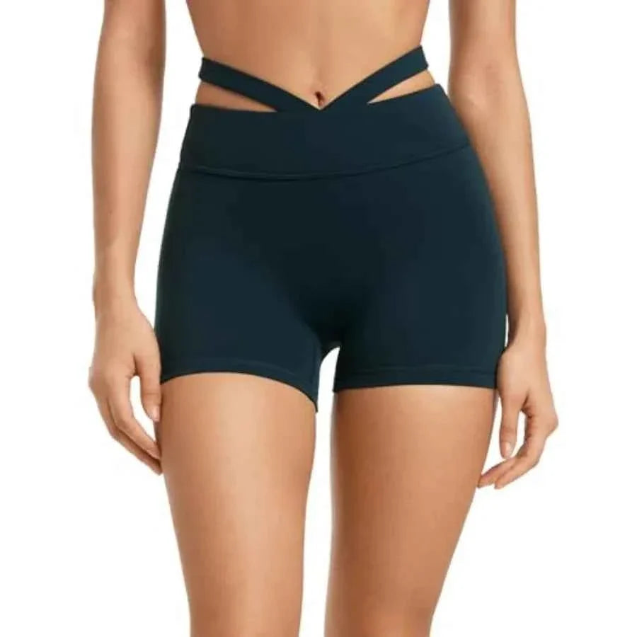 INGIA Womens 4 High Waist No-Seam Biker Shorts