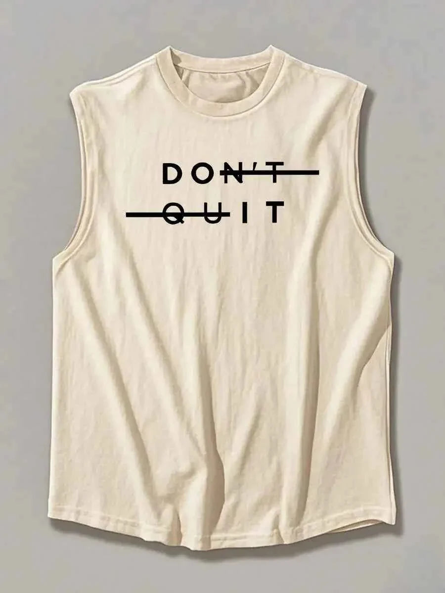 Men’s Casual Slogan Graphic Tank Top