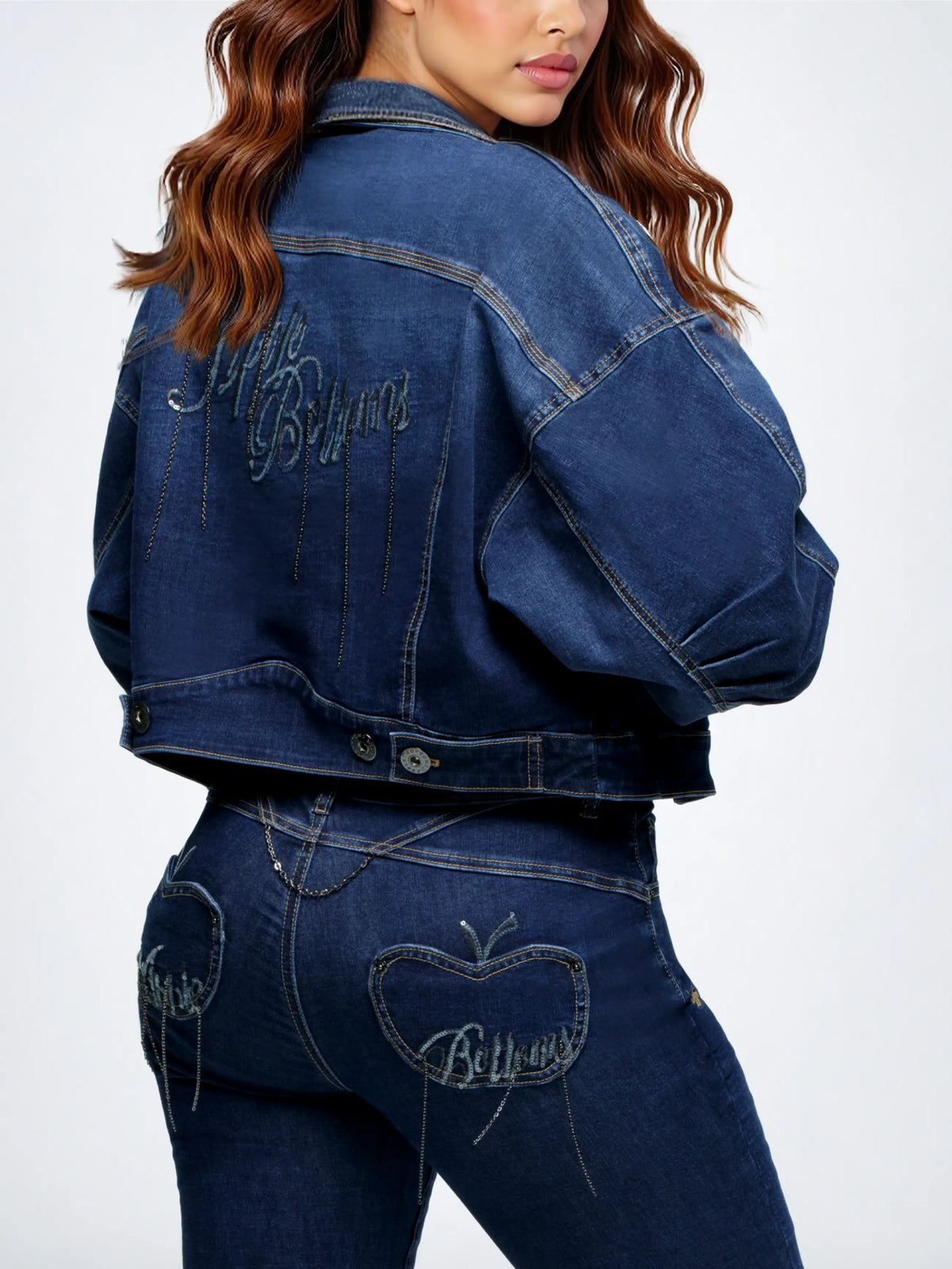 Cropped Chain Link Jacket