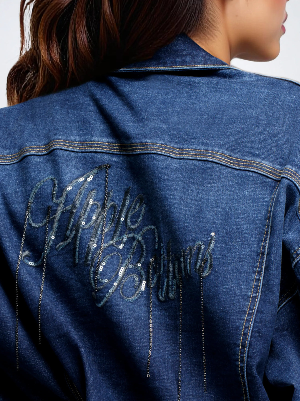 Cropped Chain Link Jacket