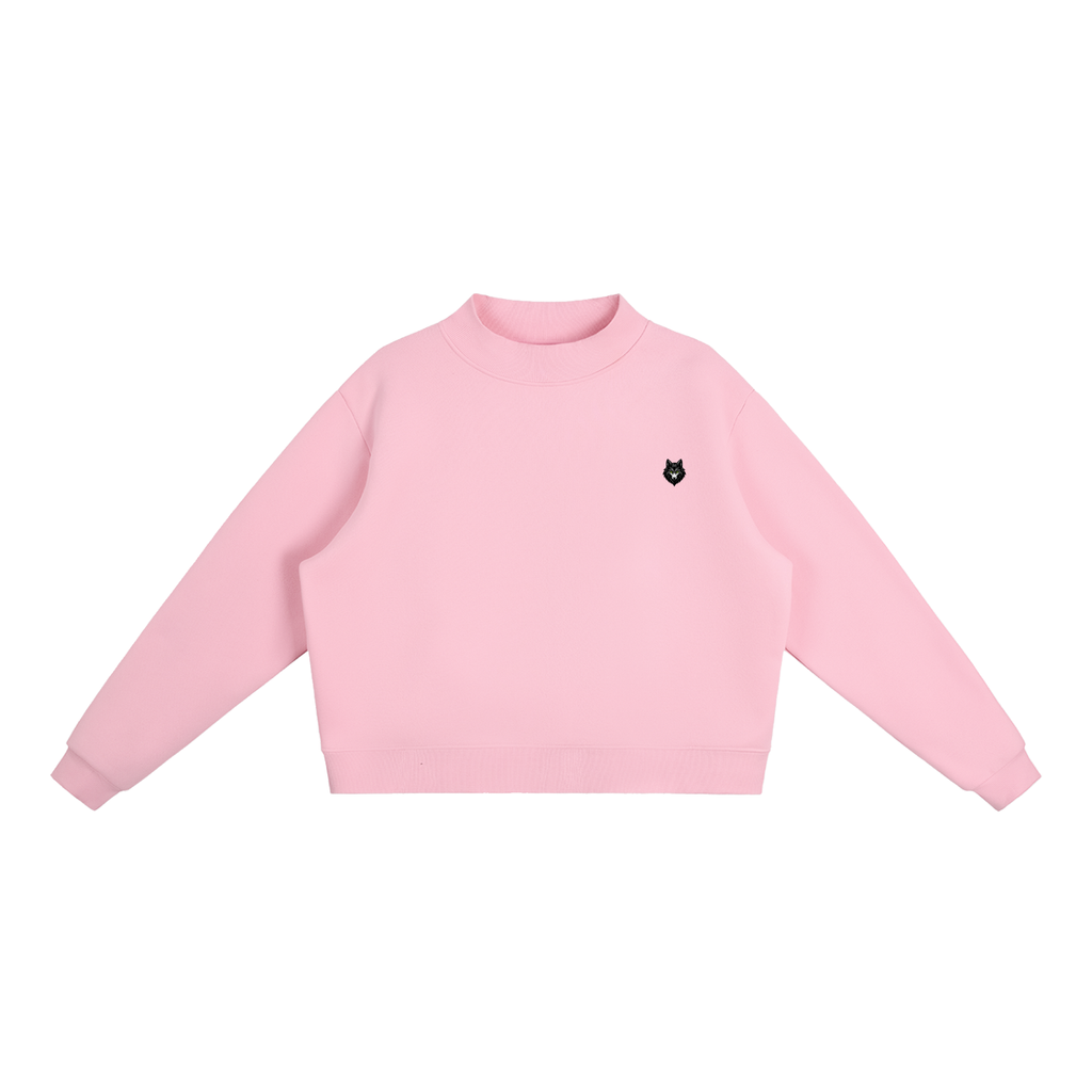 Loki & Ivy Essential Women's Fleece Mock-Neck Crew Sweatshirt