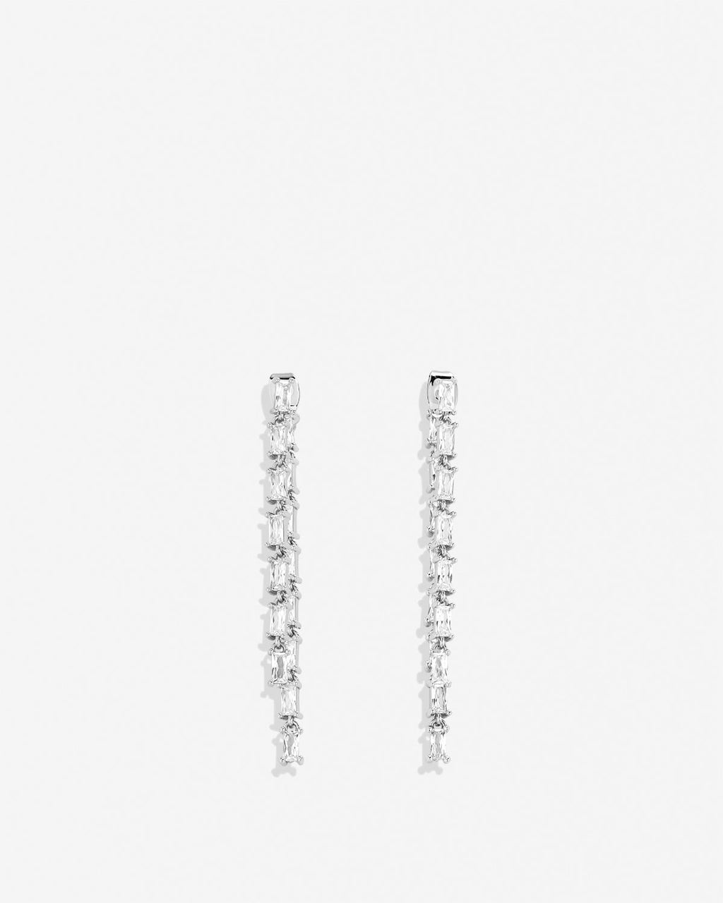 By My Side Baguette Chandelier Earrings