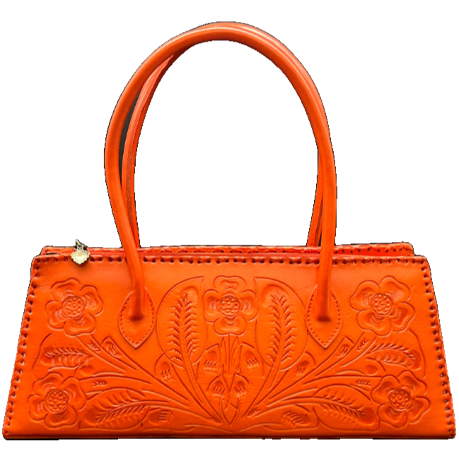 The Abby | Hand-Tooled Leather East to West Shoulder Handbag